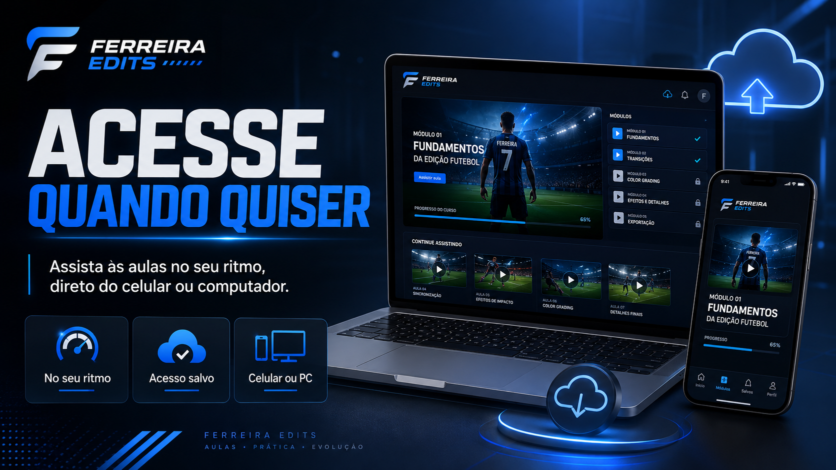 Acesso no seu ritmo